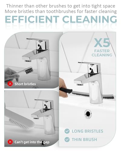 SXhyf Crevice Cleaning Brush - Grout Scrub Brush, House Cleaning Supplies